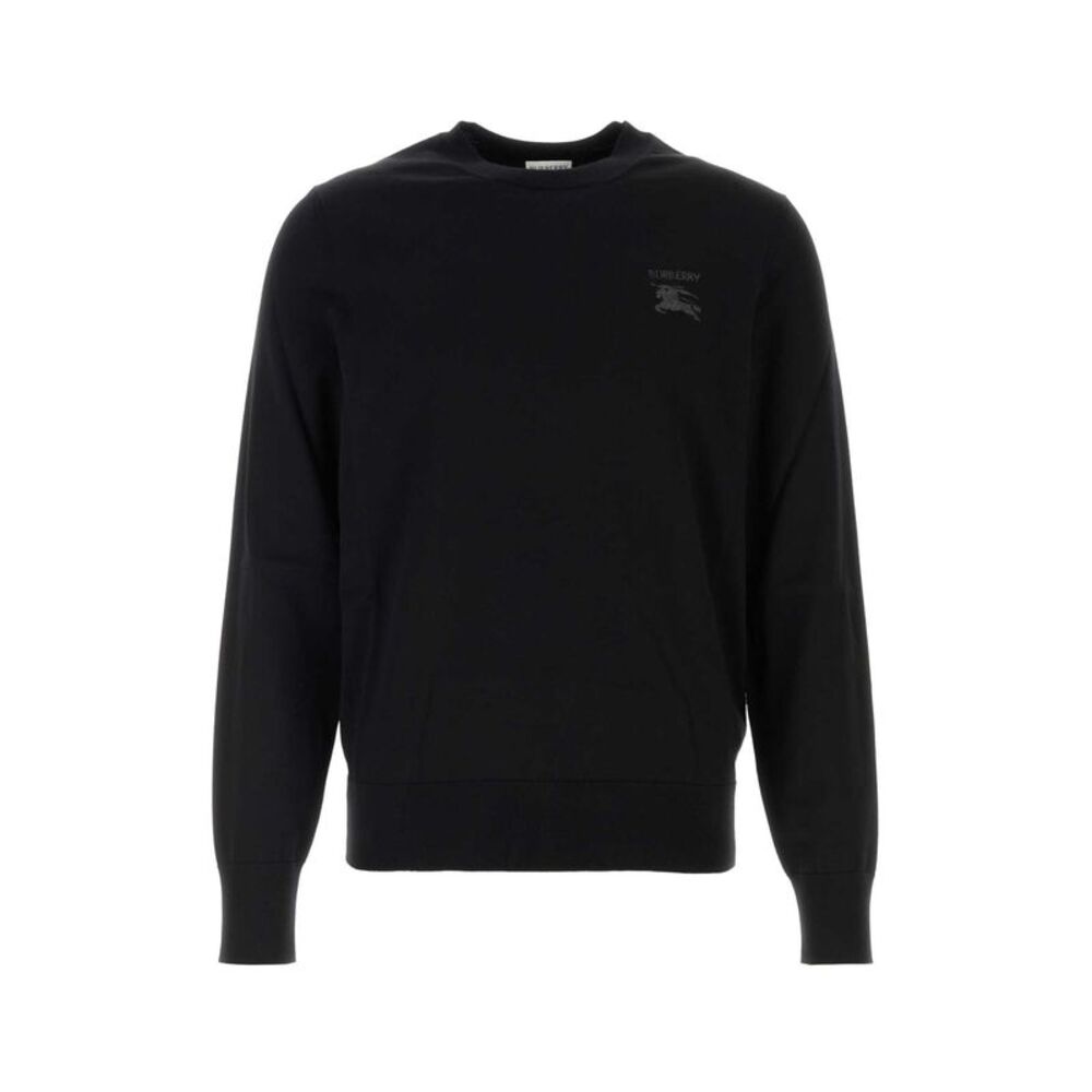 Burberry Men Black Wool Sweater